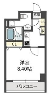 モンサンミッシェル北浜の間取り画像