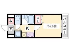 ブルーム神戸三宮の間取り画像