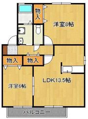 ル・クレールやつえの間取り画像