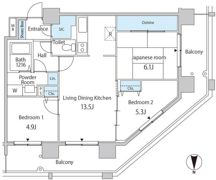 セルリアンホームズ勝どきの間取り画像