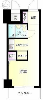 ライオンズマンション磯子第3の間取り画像