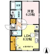 D-room 天神の間取り画像