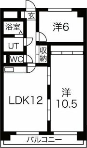 ミラベル元植田の間取り画像