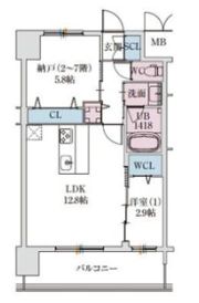 スプランディッドライズ新大阪ノースの間取り画像
