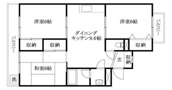 越智マンションの間取り画像