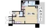 レジディア神戸元町の間取り画像