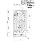 プレサンスセンターコア大阪の間取り画像