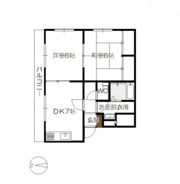 ヴィラ楽々園の間取り画像