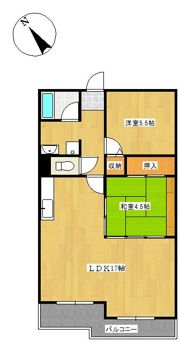 パールハイツ打出浜の間取り画像