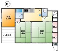 若林アパートの間取り画像