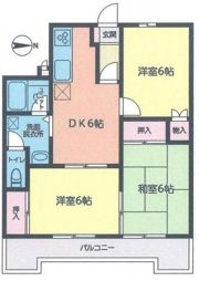 フローラルホクザイの間取り画像