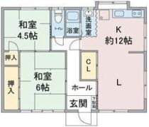 平和ヶ丘借家の間取り画像
