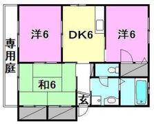 ルミナス北久米1の間取り画像