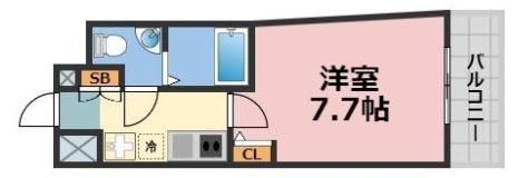 ラシュレエグゼ難波南の間取り画像
