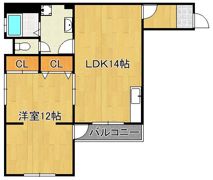 東鳴水コーポの間取り画像