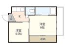 ビレッジハウス安古市5号棟の間取り画像
