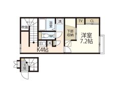 レオパレスはなみずきの間取り画像