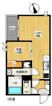 REGALEST 江波の間取り画像