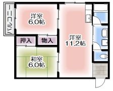 三ツ川マンションの間取り画像