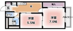 南山ハイツの間取り画像