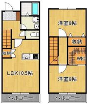 ヴェルジュ桃園公園パークスイートB棟の間取り画像