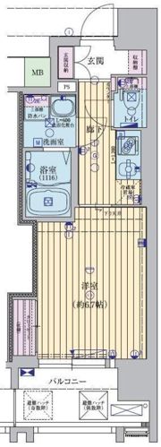 ファーストフィオーレ本町イーストの間取り画像