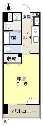 福富GRADEマンションの間取り画像