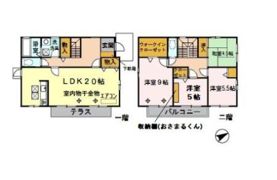 星野貸家 Dの間取り画像