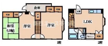 おしゃれ館新森の間取り画像
