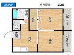 ファミネス芦屋の間取り画像