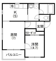 コンフォードⅢの間取り画像
