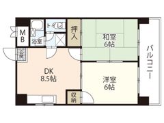 カーサ南大正の間取り画像