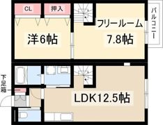 exceⅢB棟の間取り画像