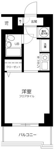 エヴェナール二子新地の間取り画像