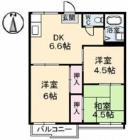 コーポ エクセル Ⅰ棟の間取り画像