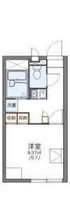 レオパレスセジュール エムの間取り画像