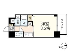 CASSIA河原町平和大通の間取り画像