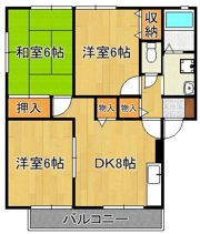 ウィンディア蜷田A棟の間取り画像