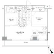 ザ・パークハビオ横浜山手の間取り画像