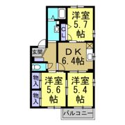 グリーンタウントーシンI棟の間取り画像