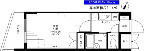 ステージファースト三宿の間取り画像