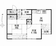 備前原貸家の間取り画像