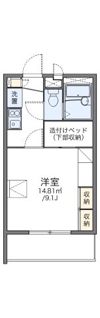 レオパレスセジュール弐番館の間取り画像