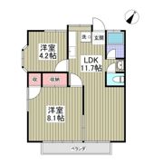 コーポ光D棟の間取り画像