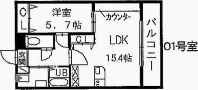 パセオ吹上の間取り画像