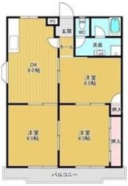 サンハイツカワイの間取り画像