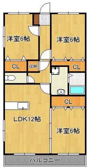 インペリアル上の原の間取り画像