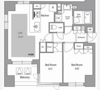 オーパスレジデンス日本橋水天宮の間取り画像