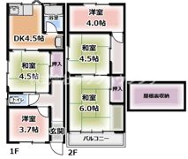 岸和田3丁目貸家の間取り画像