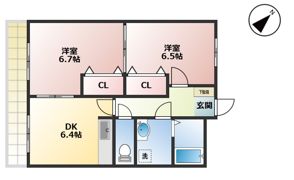 スカイハウスフジⅡの間取り画像